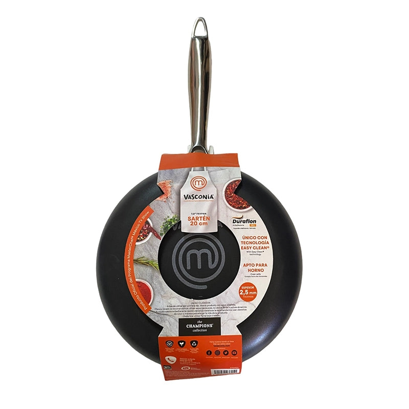 Sartén MasterChef | 20 cms | Color Negro | Vasconia