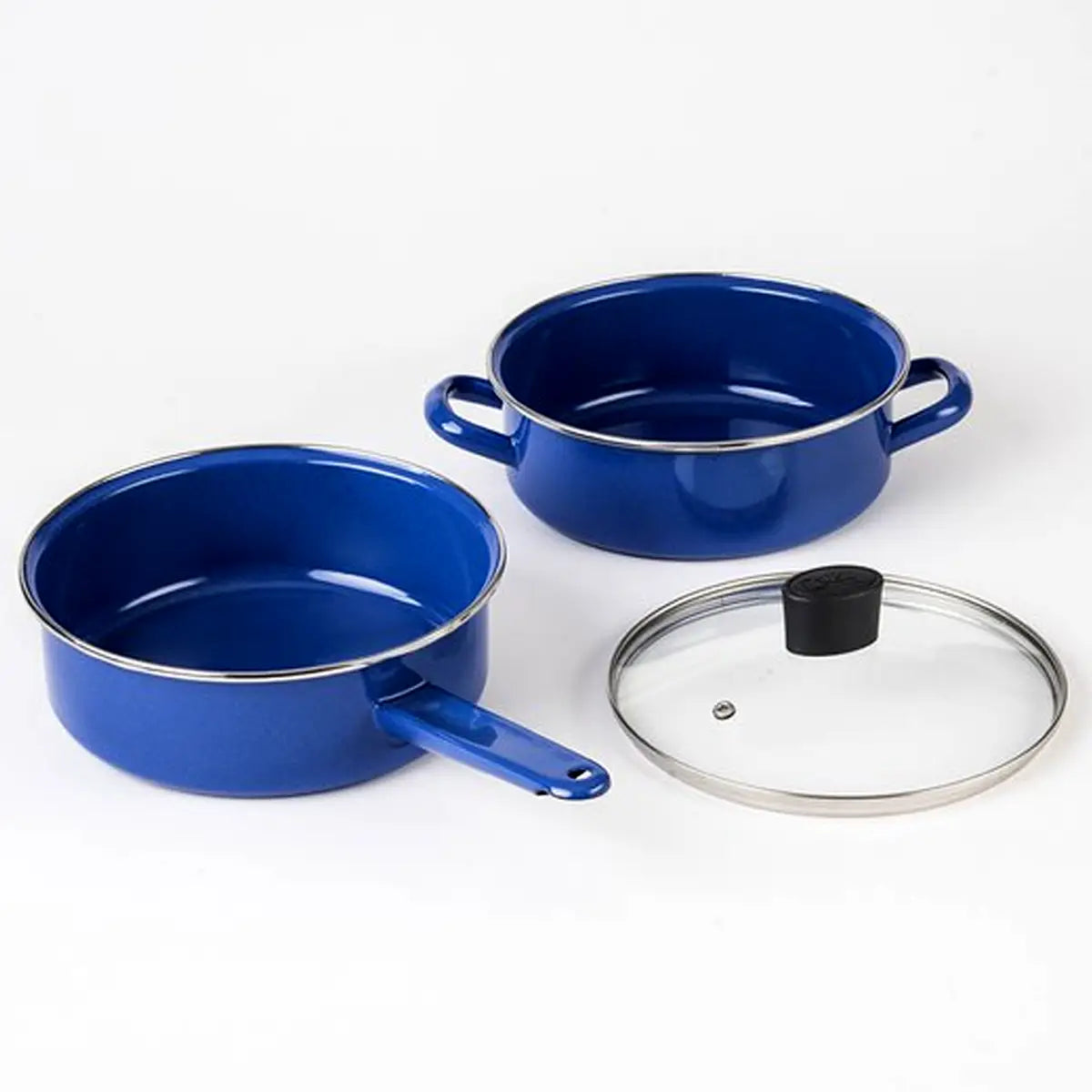 Batería de Cocina Cinsa Novacero | 9 piezas | Millenium Azul Grafito