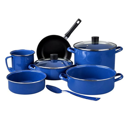 Batería de Cocina Cinsa Novacero | 9 piezas | Millenium Azul Grafito