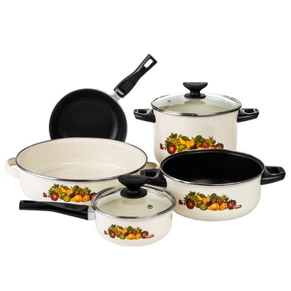 Batería Lisboa color Crema | 7 pzs | Cinsa