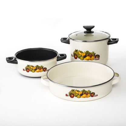 Batería Lisboa color Crema | 7 pzs | Cinsa