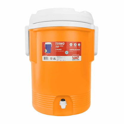 Termo 5 galones | 19 Lts | color Naranja | NYC