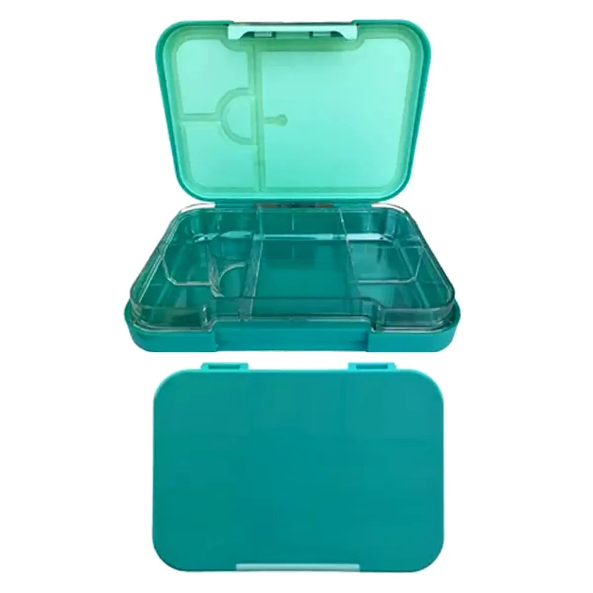 Lonchera Bento Box | 6 Divisiones | Verde Aqua