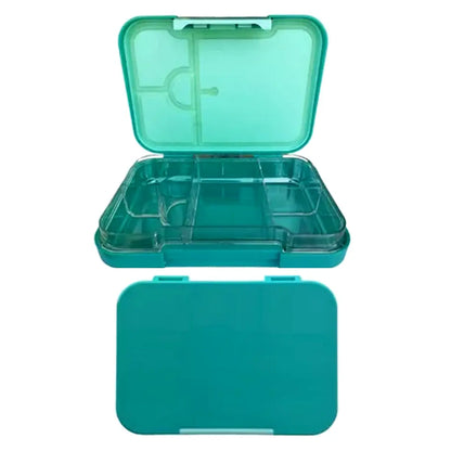 Lonchera Bento Box | 6 Divisiones | Verde Aqua