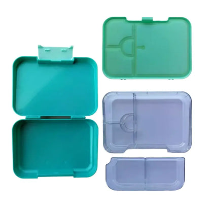 Lonchera Bento Box | 6 Divisiones | Verde Aqua