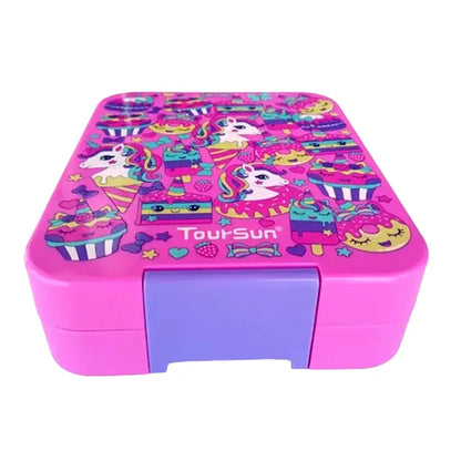 Lonchera Bento Box Unicornios | 4 Divisiones | Toursun