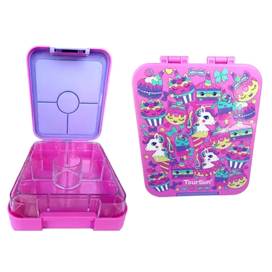 Lonchera Bento Box Unicornios | 4 Divisiones | Toursun