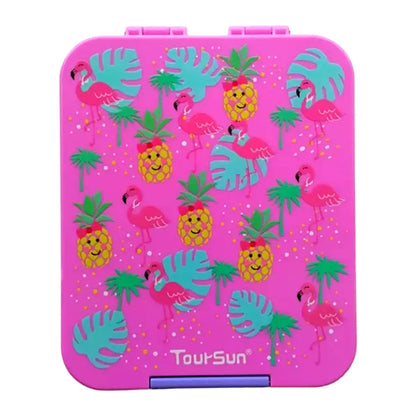 Lonchera Bento Box Flamingos | 4 Divisiones | Toursun