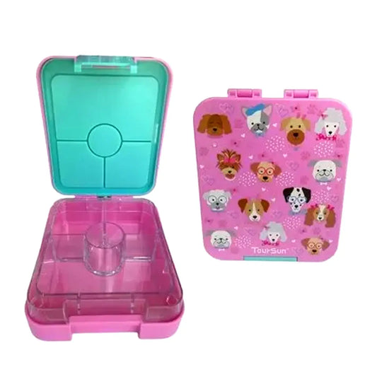 Lonchera Bento Box Perritos | 4 Divisiones | Toursun