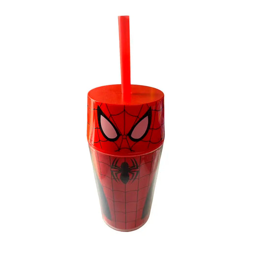 Botella de rosca SpiderMan | con Popote