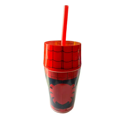 Botella de rosca SpiderMan | con Popote