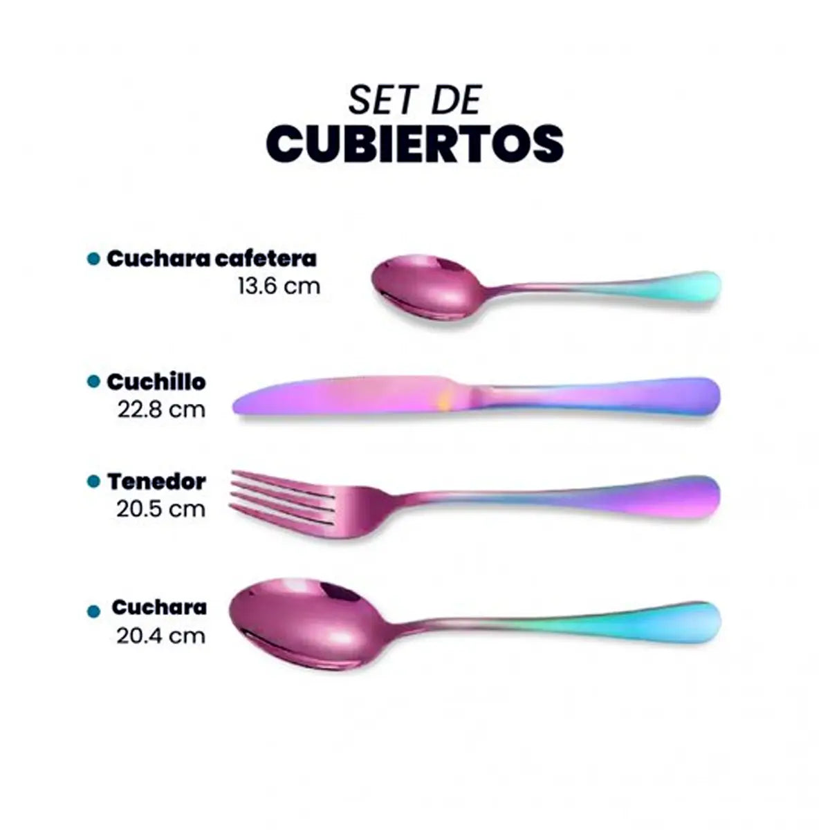 Juego de Cubiertos Tornasol | Cuisine Spot