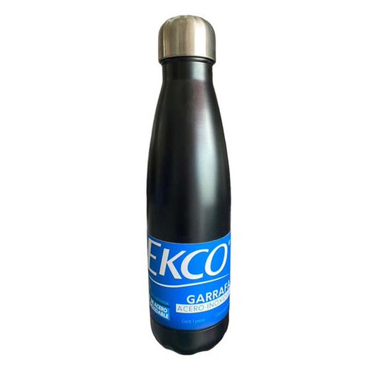 Garrafa de Acero Inoxidable | 500 ml Color Negro | Ekco