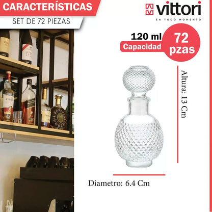 Licorera Labrada Mikonos | 120 ml | Vittori