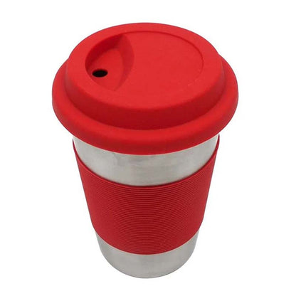 Termo Mug de Acero Inoxidable | Color Rojo | 450 ml | Ekco