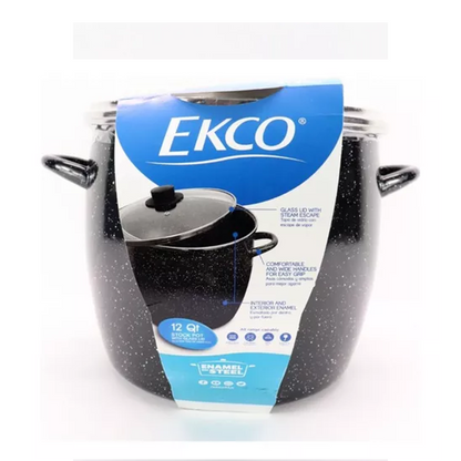 Olla Eos Black Stockpot |  11.3 Lts | Ekco