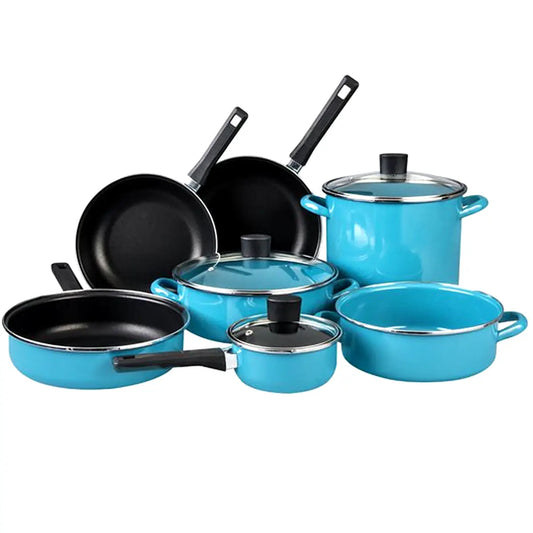 Batería de Cocina Cinsa Europea | 11 piezas | Pontevedra Azul Praga