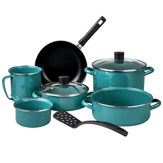 Batería de Cocina Terranova Verde Milán | 8 Piezas | CINSA