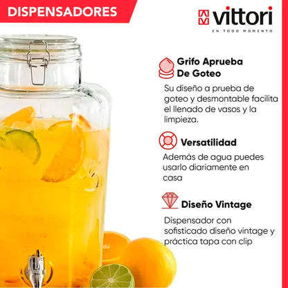 Vitrolero Dispensador | 8Lts | Vittori